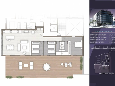 Venta Piso Elche - Elx. Piso de tres habitaciones Sexta planta con terraza