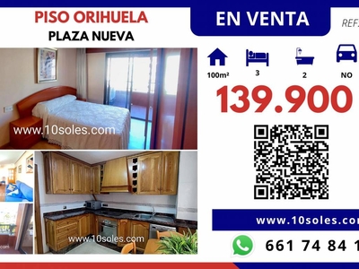 Venta Piso Orihuela. Piso de tres habitaciones Buen estado cuarta planta con terraza