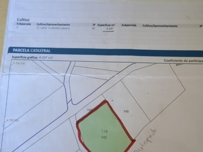 Terreno no urbanizable en venta en la Polígono 116 parcela 142 Borraco Ugido' Onzonilla