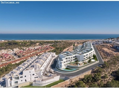 Apartamento en planta baja con jardín y vistas al mar en Gran Alacant