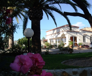 Casa Rústica en venta. Magnifico chalet con gran jardín botánico, piscina cubierta, sauna, taller ubicado en zona tranquila y cerca de Alicante ciudad