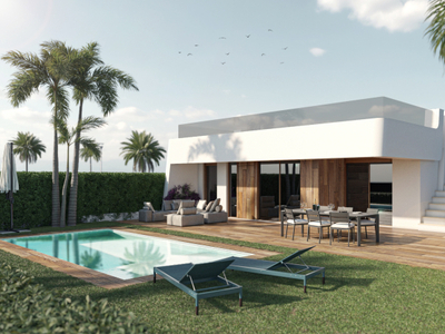 Villa obra nueva con piscina en Alhama de Murcia.