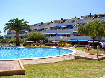 Alquiler vacaciones de piso con piscina y terraza en Alcossebre (Alcalà de Xivert-Alcossebre), Voramar - zona Las Fuentes