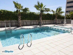 Alquiler piso amueblado piscina Quatre carreres