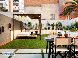 Alquiler piso amueblado terraza Gràcia