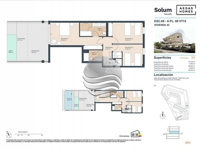 Venta Piso Guía de Isora. Piso de tres habitaciones en Calle Rompeolas. Buen estado planta baja con terraza