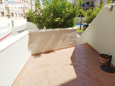 Alquiler de piso con piscina y terraza en Canet d'En Berenguer, 100M. PLAYA