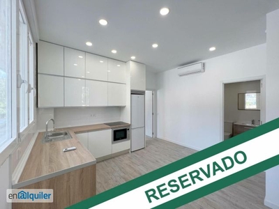 Campuzano Inmobiliaria Alquila estupendo apartamento bajo de 1 habitación en Zarzaquemada, Leganés, recién reformado. A ESTRENAR!.
