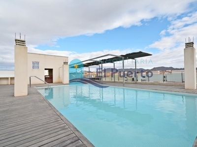 Venta de piso con piscina y terraza en Puerto de Mazarrón, Barrio San Isidro