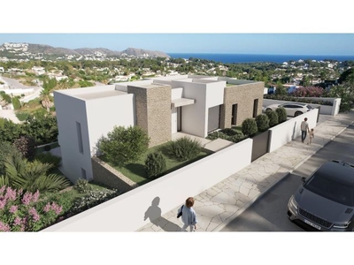Villa nueva en construcción con vistas al mar en una zona codiciada de Moraira