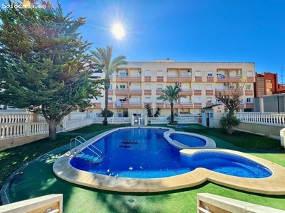 Disfruta de la bellísima piscina con zonas ajardinadas que ofrece este espectacular apartamento