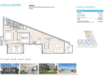 Apartamento en venta en Alicante / Alacant ciudad, Alicante