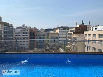 Alquiler piso terraza y piscina Eixample