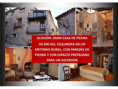 GRAN CASA DE PIEDRA REHABILITADA EN VENTA CON UNOS 600 M2 CONSTRUIDOS Y AMPLIOS SALONES