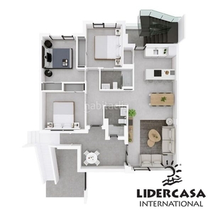 Apartamento con 3 habitaciones con piscina en San Javier