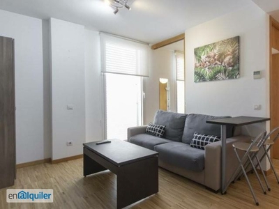 apartamento de 1 dormitorio con calefacción central y aire acondicionado para el alquiler en el centro de Madrid