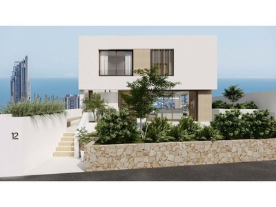 Residential of villas unique in design and with sea and mountain views in Finestrat