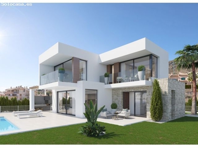 Villa de obra nueva con piscina independiente y jardín, Finestrat, Costa Blanca