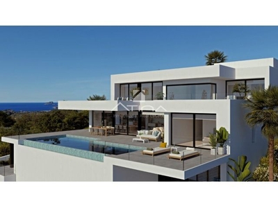 Villa de lujo en proyecto con excelentes vistas al mar en Cumbres del Sol, junto a Javea.