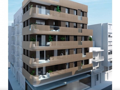 Venta Piso Santa Pola. Piso de dos habitaciones en Calle Marqués Molins. Nuevo primera planta con terraza