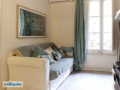 Acogedor apartamento de 2 dormitorios con aire acondicionado en alquiler en El Raval