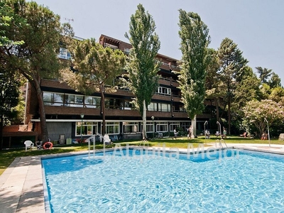 Alquiler de piso en avenida Del Valle de 2 habitaciones con terraza y piscina