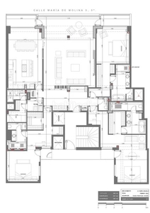 Piso en maría de molina 3 piso con 4 habitaciones amueblado con ascensor, calefacción y aire acondicionado en Madrid