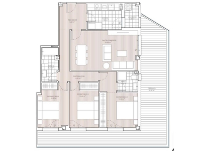 Venta Piso Marbella. Piso de tres habitaciones en Calle MIGUEL DE CERVANTES. Nuevo segunda planta con terraza