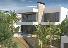 Chalet villa de estilo contemporáneo de nueva construcción de 4/5 dormitorios con vistas al mar cerca de la playa en las farolas costa en Mijas