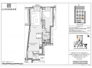 Apartamento en edificio exclusivo de obra nueva en el corazón de Málaga