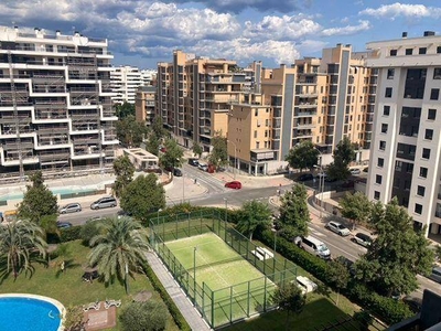 Alquiler Piso Alicante - Alacant. Piso de una habitación en Avenida Las Naciones. Plaza de aparcamiento con terraza