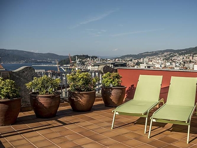 Atico en el centro de Vigo. Espectacular terraza