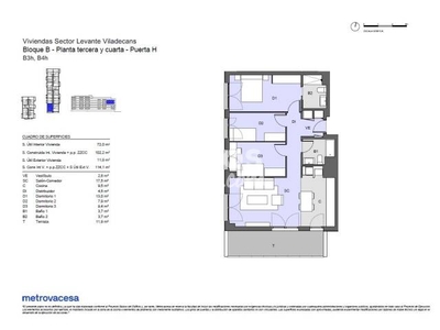 Piso en venta en Parcelas 42, 43, 44