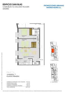 Piso con 2 habitaciones con ascensor, parking y calefacción en Collado Villalba