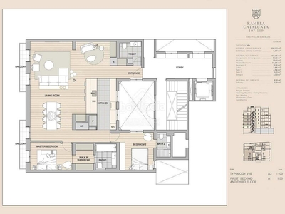 Piso de obra nueva de 2 dormitorios con 6m² terraza en venta en eixample derecho en Barcelona