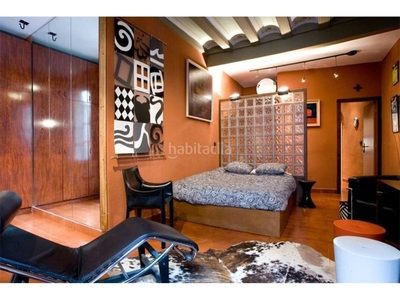 Alquiler piso ciutat vella, piso de 40m², tipo loft, una habitación, balcón, 1 baño, cocina independiente en Barcelona