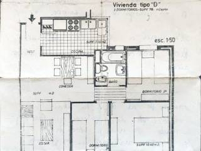 Piso de tres habitaciones primera planta, San José-San Carlos-Fontanal, Sevilla