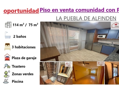 Piso en Venta en La Puebla De Alfinden Zaragoza