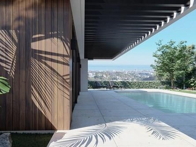 New development of one-floor luxury villas in Mijas with sea views