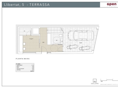 Casa adosada casa tipo dúplex d’obra nova amb una superfície construïda de 190 m² en Terrassa