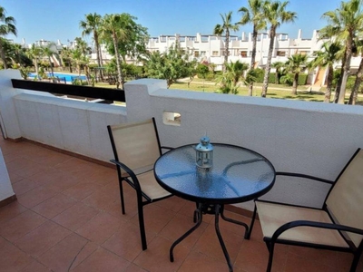 Alquiler Piso Alhama de Murcia. Piso de dos habitaciones en Jardin 4 350. Primera planta con terraza