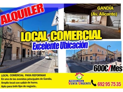 Local comercial Calle AV DE ALICANTE Gandia Ref. 92682537 - Indomio.es