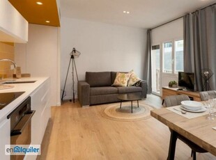 Energético apartamento de 1 dormitorio en alquiler cerca de la Plaça de Gal·la Placídia en Gràcia