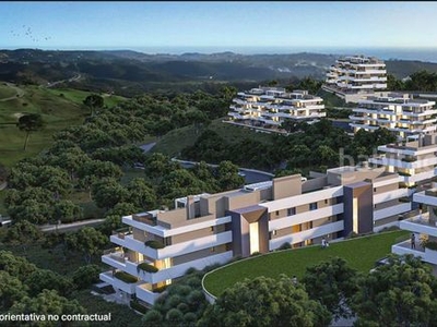 Piso precioso apartamento de lujo con un diseño contemporáneo con un horizonte de mar y montaña. en Mijas