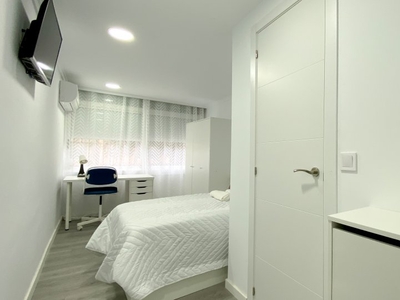 Se alquila habitación con baño en apartamento de 4 dormitorios en Algirós