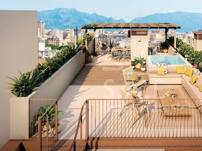 Venta de ático en Camp d'en Serralta de 3 habitaciones con terraza y piscina