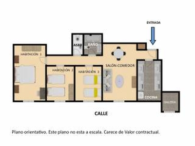 Piso de tres habitaciones quinta planta, La Fontsanta-Tres Forques, València