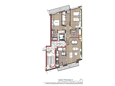 Venta Piso Mollet del Vallès. Piso de tres habitaciones en Calle RAFAEL CASANOVAS. Buen estado cuarta planta con terraza