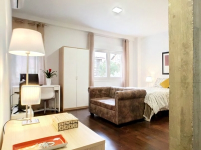 Luminoso apartamento estudio con aire acondicionado en alquiler en Bellas Vistas