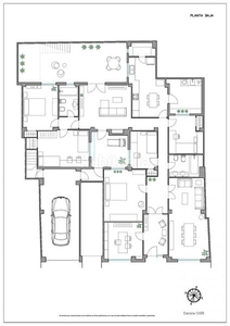 Casa vivienda exclusiva de 6 dormitorios, dos baños, dos salones, terrazas, garaje, sotano, trastero... en Bellreguard